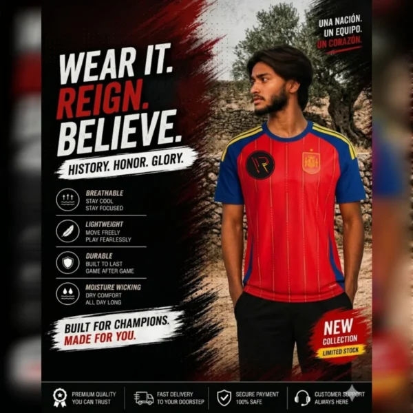 Spain Home Jersey 2026 Player Edition replica
